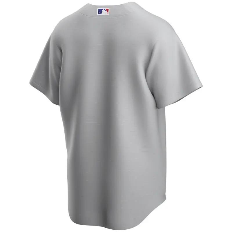 Maillot de Baseball MLB Chicago Cubs Nike Replica Road Gris pour Homme 2/2