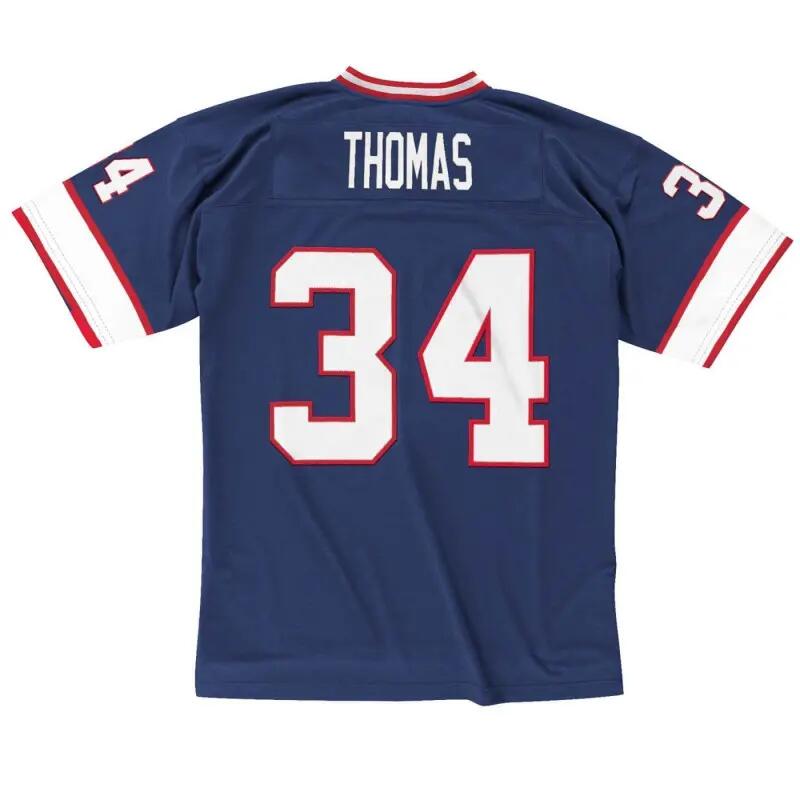 Maillot NFL Thurman Thomas Buffalo Bills 1990 Mitchell & Ness Legacy Retro Bleu 2/2