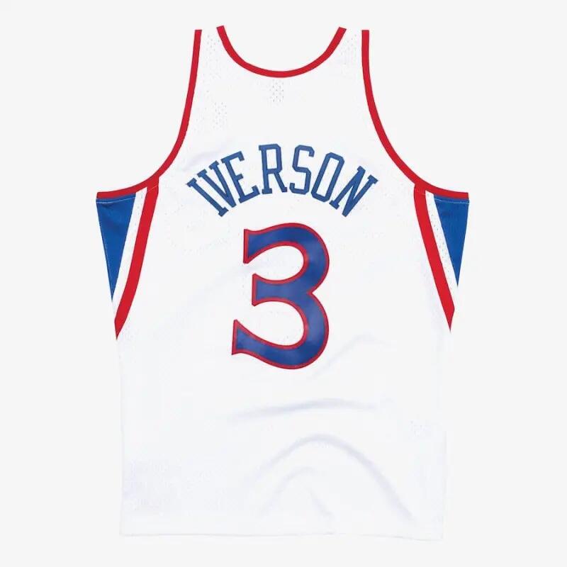 Maillot NBA Allen Iverson Philadelphie Sixers 1996-97 Home Road Mitchell & ness 2/3