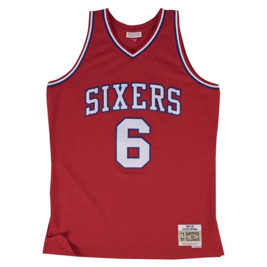 Maillot NBA swingman Julius Erving Philadelphie Sixers Hardwood Classics Mitchel