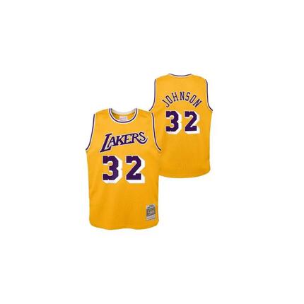 Maillot NBA Magic Johnson Los Angeles Lakers 1984 Mitchell & ness Hardwood Class