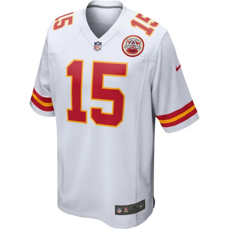 Maillot NFL Patrick Mahomes Kansas City Chiefs Nike Game Home Blanc 1/2