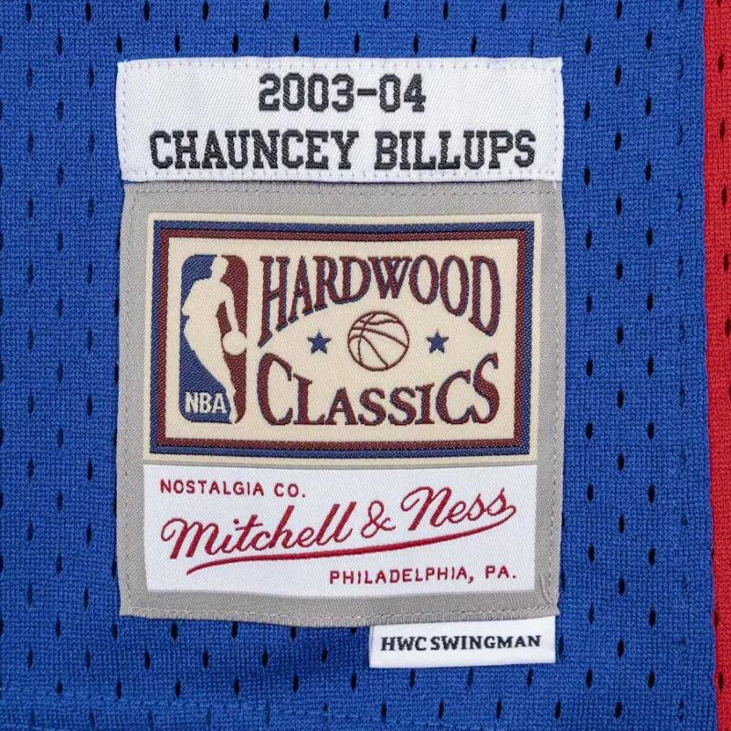 Maillot NBA Chauncey Billups Detroit Pistons 2003-04 Mitchell & ness Hardwood Cl 3/3