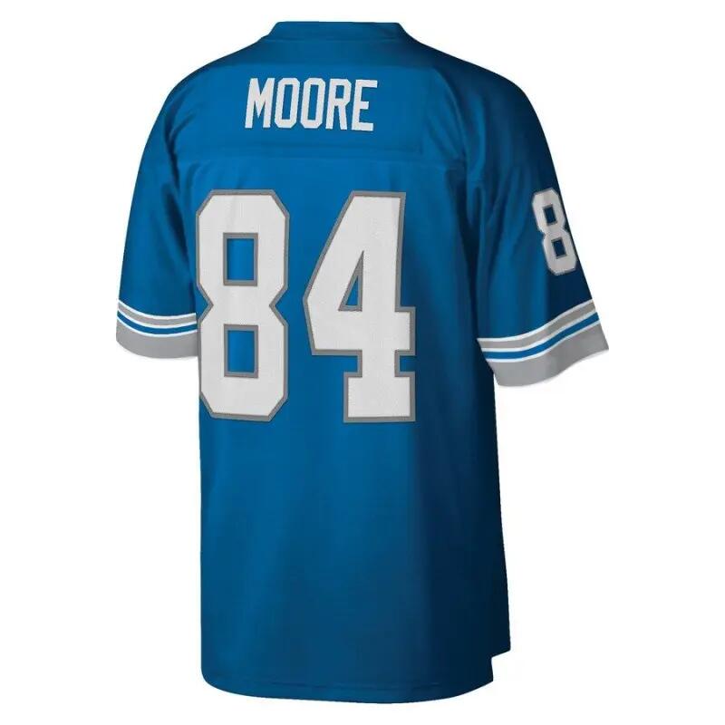Maillot NFL Herman Moore Detroit Lions Mitchell & Ness Legacy Bleu 2/3