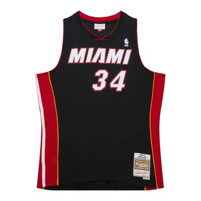 Maillot nba ray allen miami heat 2012-13 mitchell & ness hardwood classic noir