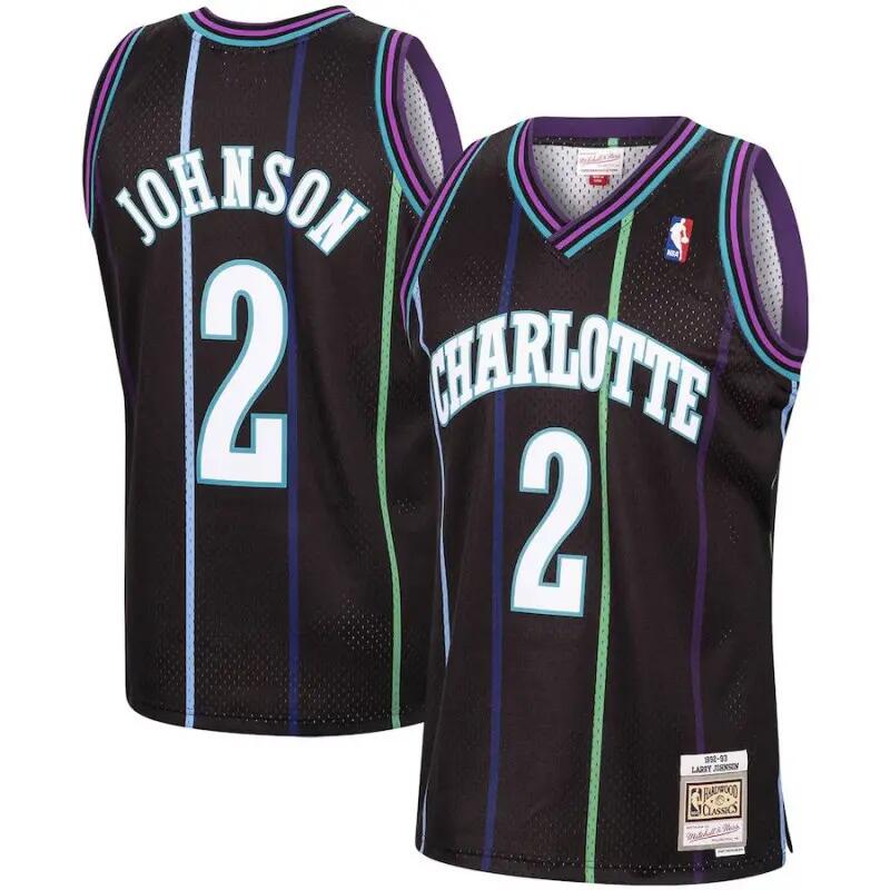 Maillot NBA Larry johnson New Orleans Hornets 1992-93 Reloaded Mitchell & ness H 3/3