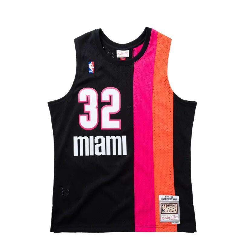 Maillot NBA Shaquille O'neal Miami Heat 2005-06 Mitchell & ness Hardwood Classic 1/3