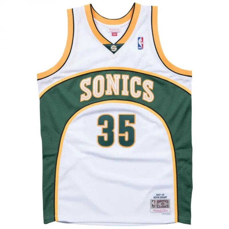 Maillot NBA Kevin Durant Seattle Supersonics 2007-08 Mitchell & ness Hardwood Cl 1/3