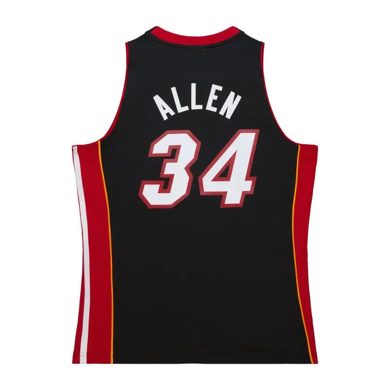 Maillot NBA Ray Allen Miami Heat 2012-13 Mitchell & ness Hardwood Classic Noir 2/4