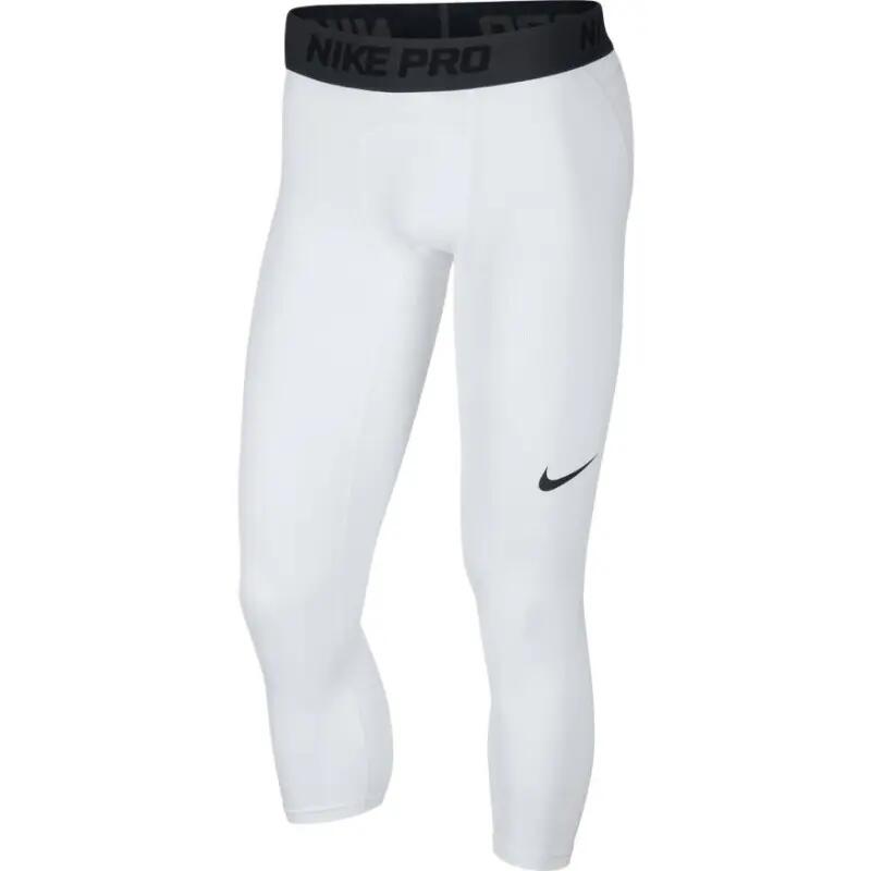 Legging de compression Nike Pro 3/4 Basketball Tights blanc pour homme 1/3