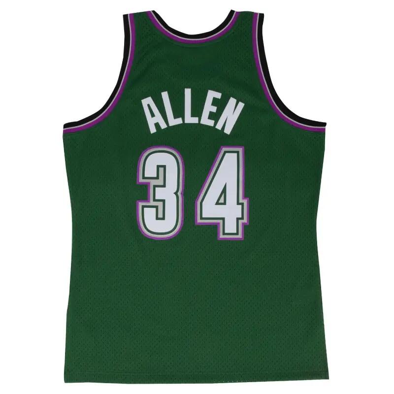 Maillot NBA Ray Allen Millwaukee Bucks 1996-97 Mitchell & ness Hardwood Classic 2/3