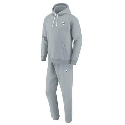 Ensemble Survêtement NFL Miami Dolphins Fanatics Tracksuit Gris