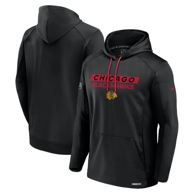 Sweat à capuche NHL Chicago Blackhawks Fanatics Authentic Pro Rink 3/3