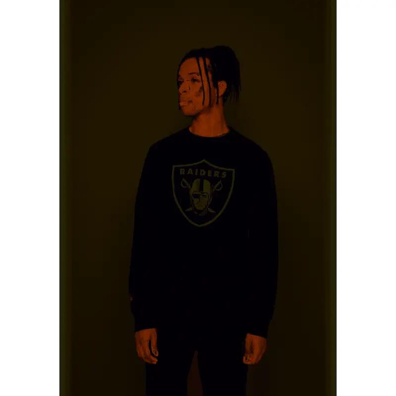 Sweat NFL Las Vegas Raiders Fanatics Mid Essentials Crest Noir 3/3