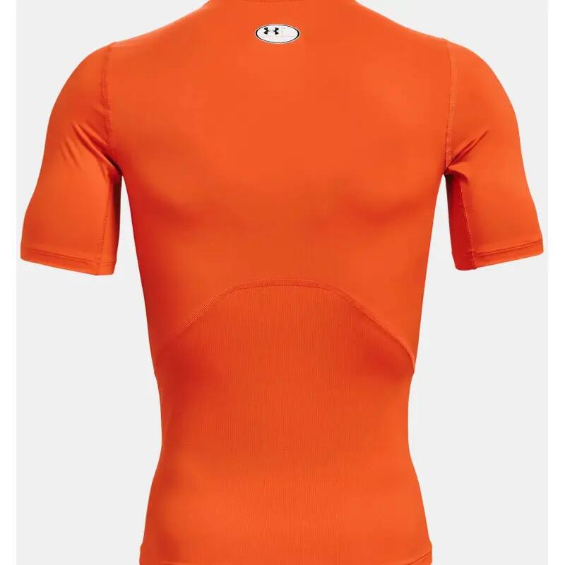 T-shirt de compression à manche courte Under Armour HeatGear Orange pour homme 2/4