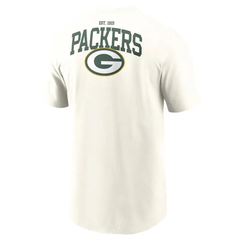 T-shirt NFL Greenbay Packers Nike Essential Cotton Blanc 3/3