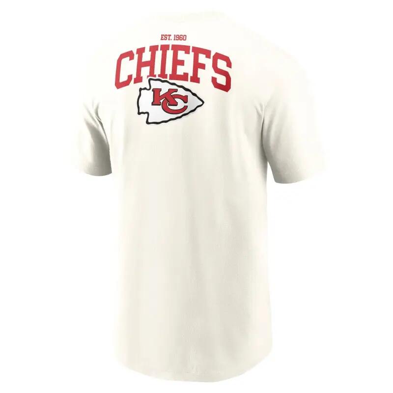 T-shirt NFL Kansas City Chiefs Nike Essential Cotton Blanc 3/3