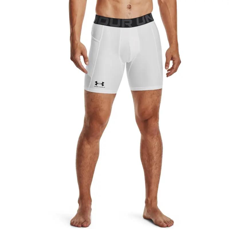 Short de compression Under Armour Heatgear Blanc 2/7
