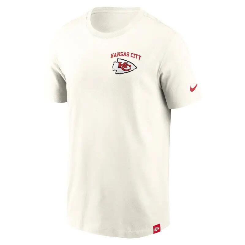 T-shirt NFL Kansas City Chiefs Nike Essential Cotton Blanc 2/3