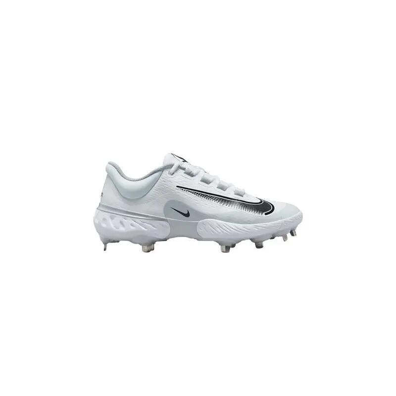 Crampons de Baseball métal Nike Alpha Huarache Elite 4 low Blanc 1/5