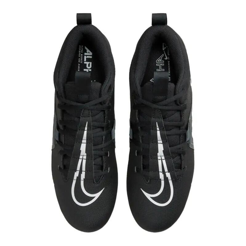 Crampons de Football Americain moulés Nike Alpha Menace Varsity 3 Mid Noir gry 5/5