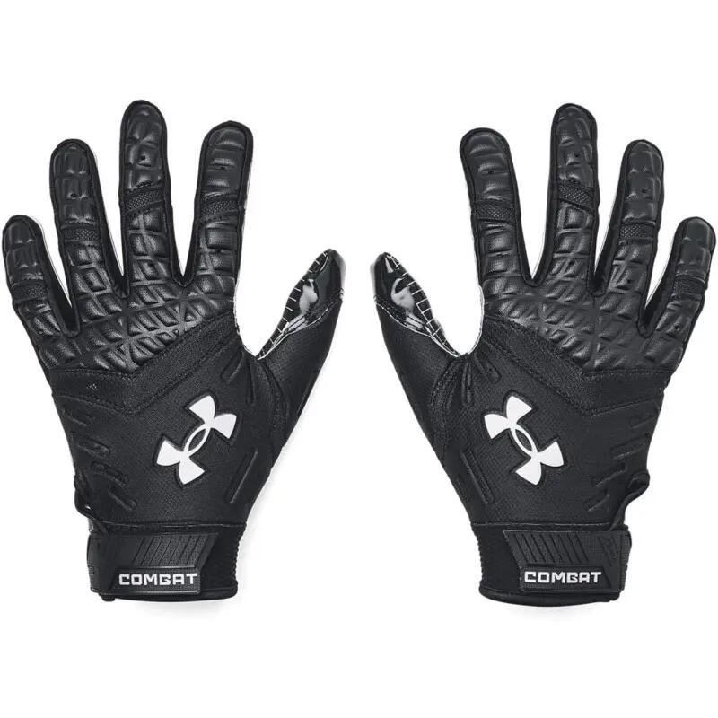 Gants de football américain Under armour Combat Noir 1/2