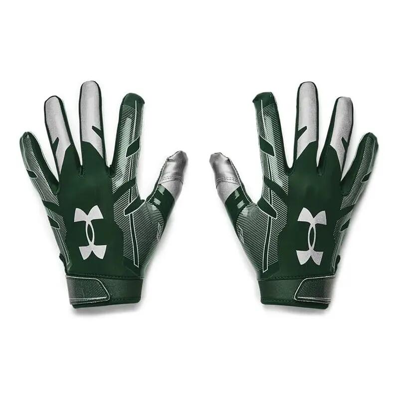 Gants de football américain Under armour F8 Vert 1/2