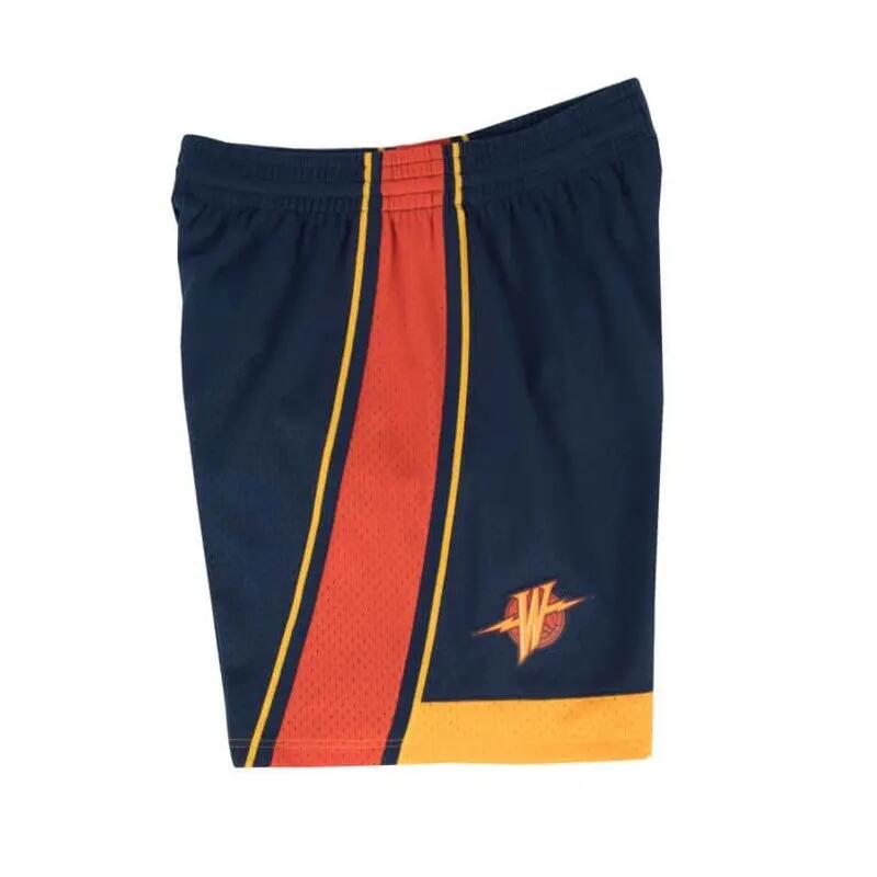Short NBA Golden State Warriors 2009-10 Mitchell & Ness Swingman Navy pour Homme 2/2
