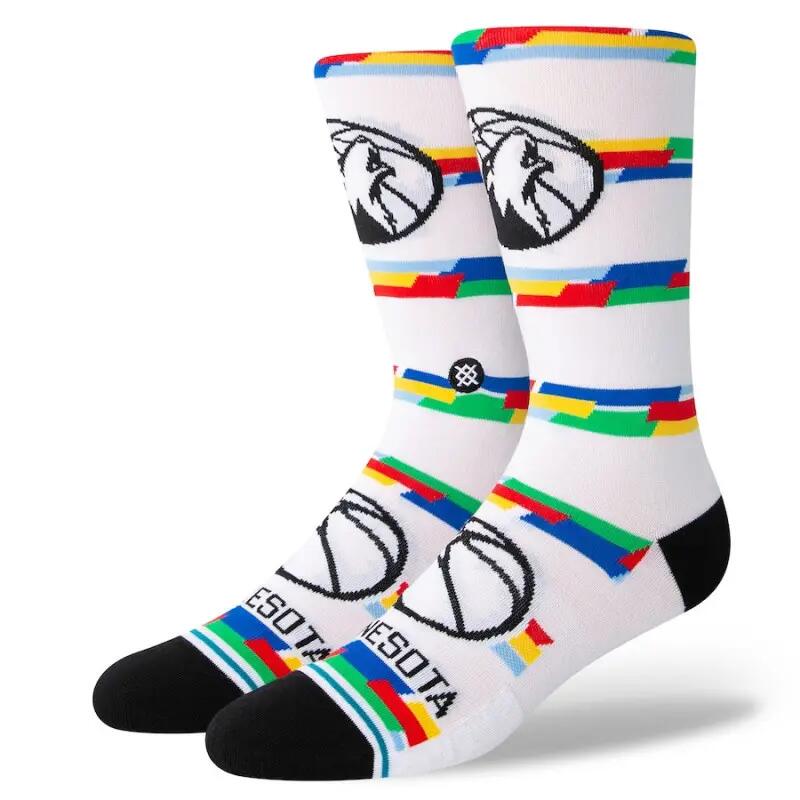 Chaussettes NBA Minnesota Timberwolves City Edition 23 Blanc 1/1