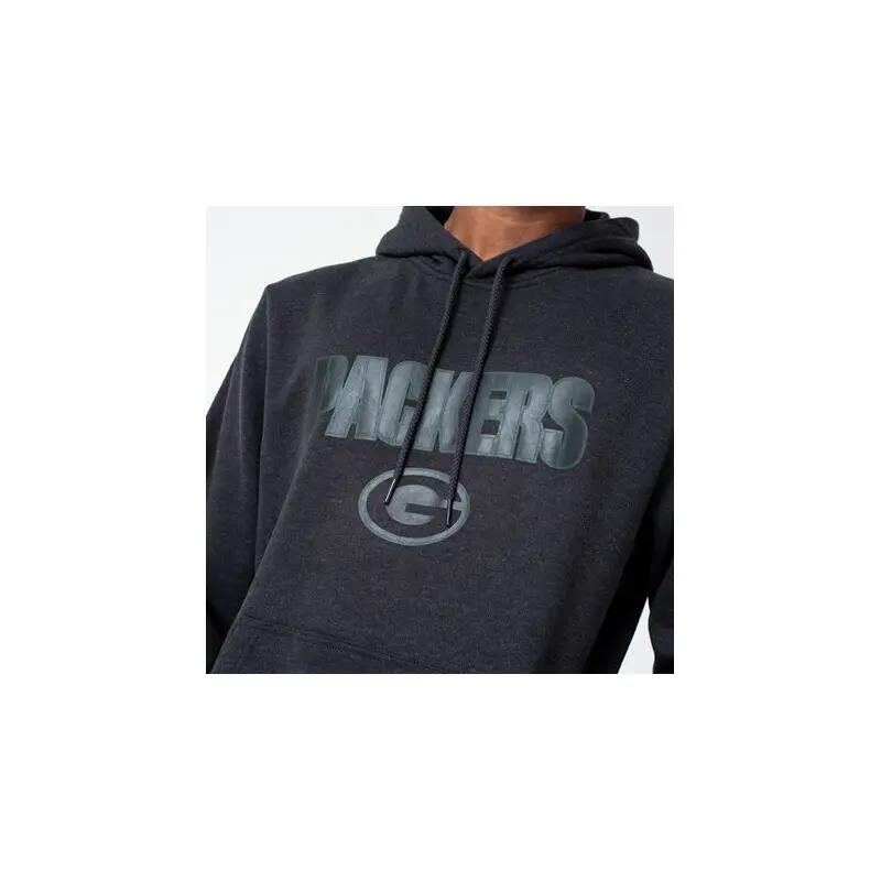 Sweat à capuche NFL Greenbay Packers New Era Pullover Hoody Gris foncé pour homm 2/4
