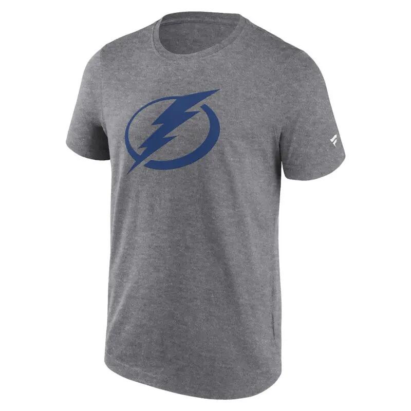 T-shirt NHL Tampa Bay Lightning Fanatics Primary Logo gris 1/2