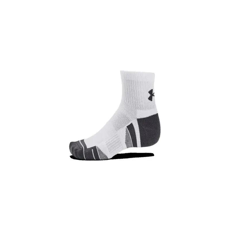 Chaussettes de sport Under Armour Performance Tech quarter Blanc 3 paires 2/5