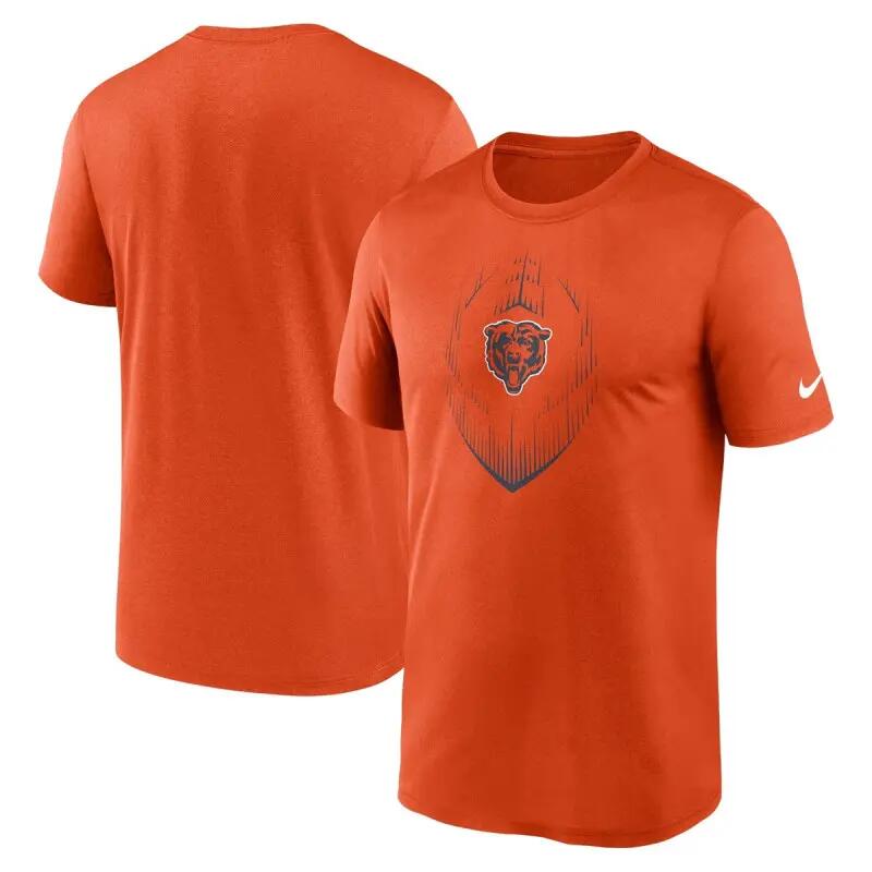 T-shirt NFL Chicago Bears Nike Recycled Legend Orange 3/3