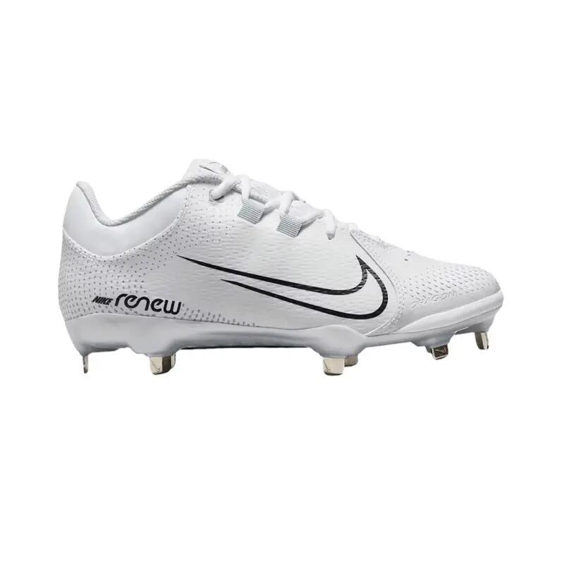 Crampons de Baseball métal Nike Hyperdiamond 4 Pro low Blanc 1/3