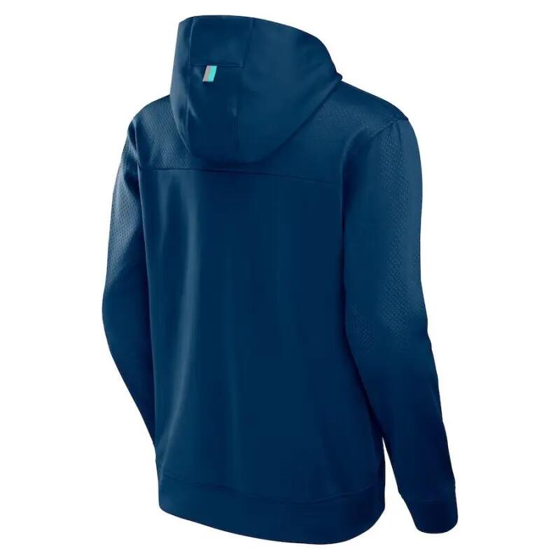 Sweat à capuche NHL Seattle Kraken Fanatics Defender Bleu marine 2/2