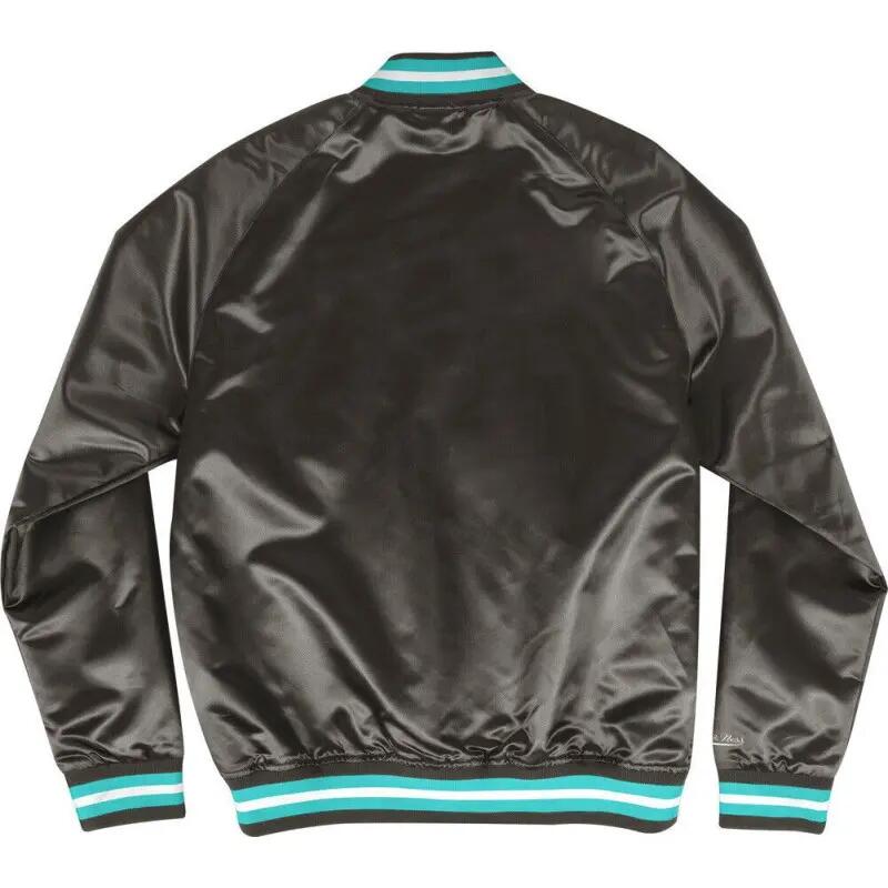 Blouson NBA Memphis Grizzlies Mitchell & Ness Lightweight Satin Noir 2/2