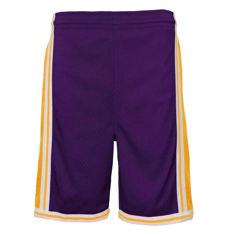 Short NBA Los Angeles Lakers 1984 Mitchell & Ness Violet pour enfant 1/2