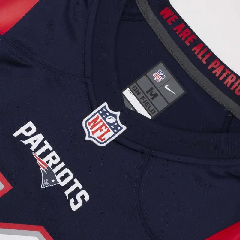 Maillot NFL Julian Edelman New England Patriots Nike Game Team colour bleu marin 3/5