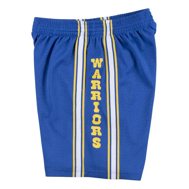 Short NBA Golden State Warriors 1981-82 Mitchell & Ness Swingman Bleu pour Homme 2/2