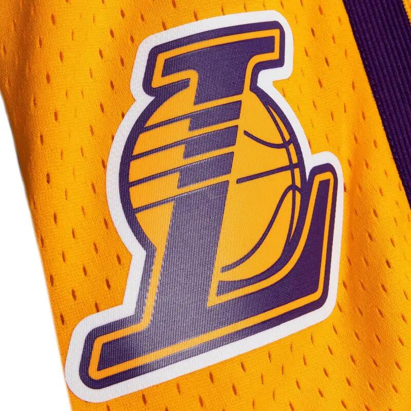 Short NBA Los Angeles Lakers 2009-10 Mitchell & Ness Swingman Blanc 3/4