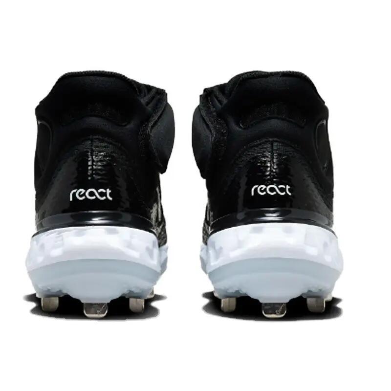 Crampons de Baseball métal Nike Huarache Elite 4 Mid Noir 4/5