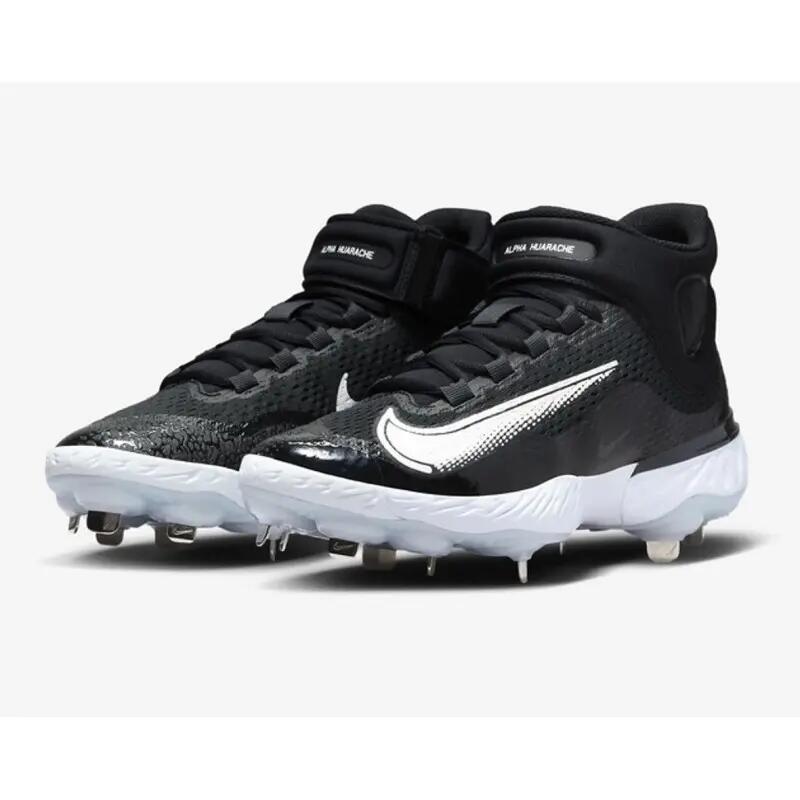 Crampons de Baseball métal Nike Huarache Elite 4 Mid Noir 2/5