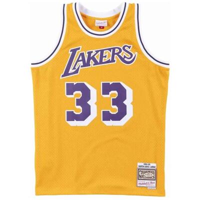 Maillot NBA Kareem Abdul-Jabbar Los Angeles Lakers 1984-85 Mitchell & ness Hardw