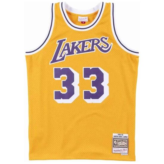 Maillot NBA Kareem Abdul-Jabbar Los Angeles Lakers 1984-85 Mitchell & ness Hardw