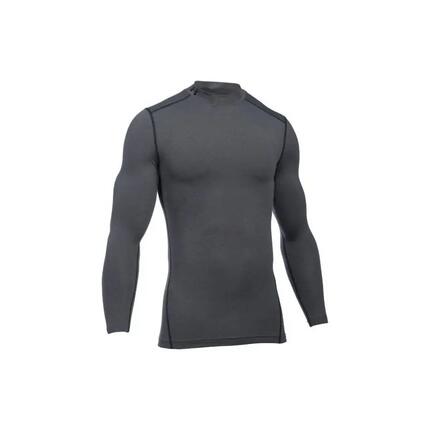 Maillot de compression manches longues Under Armour Coldgear Mock Gris pour homm