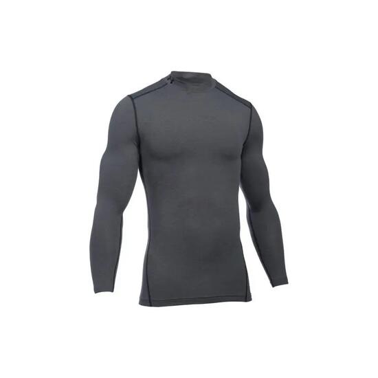 Maillot de compression manches longues Under Armour Coldgear Mock Gris pour homm