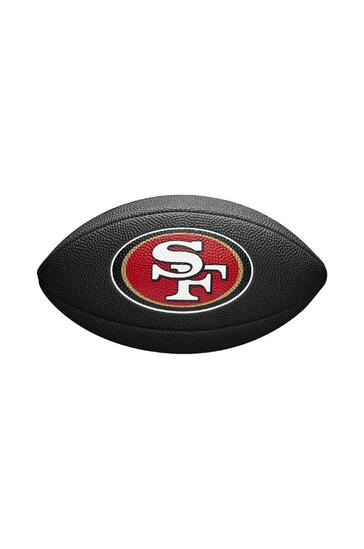 Mini Ballon de Football Américain Wilson NFL team logo San Francisco 49ers Noir