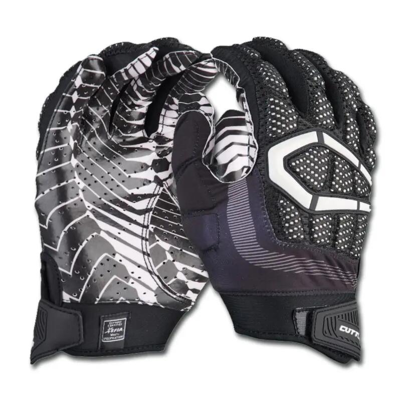 Gants de Football américain Cutters The Gamer 3.0 Noir 2/2