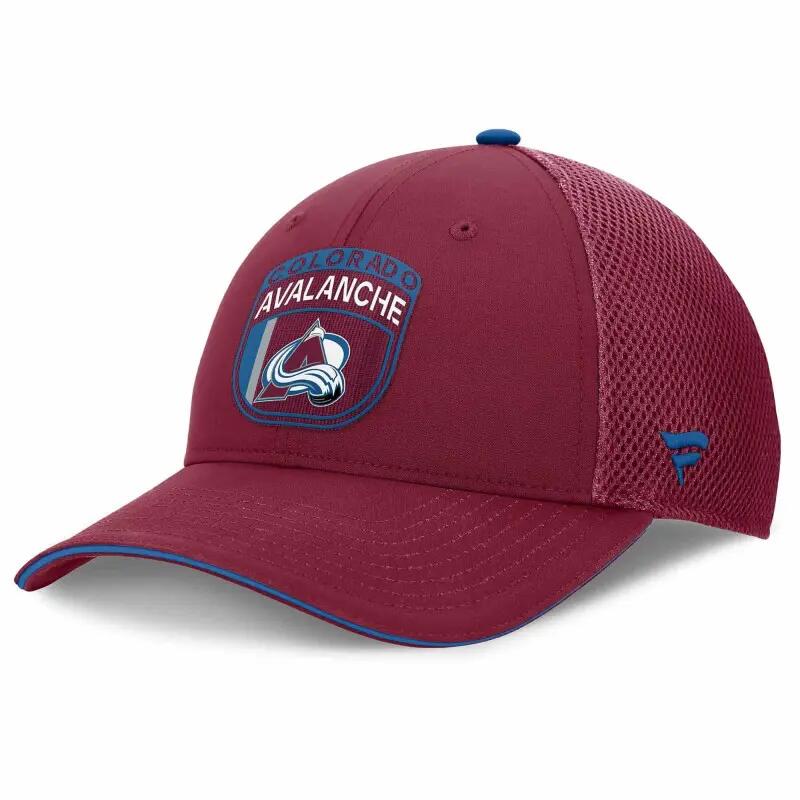 Casquette NHL Colorado Avalanche Fanatics Authentic Pro Draft 2024 Trucker Rouge 1/3