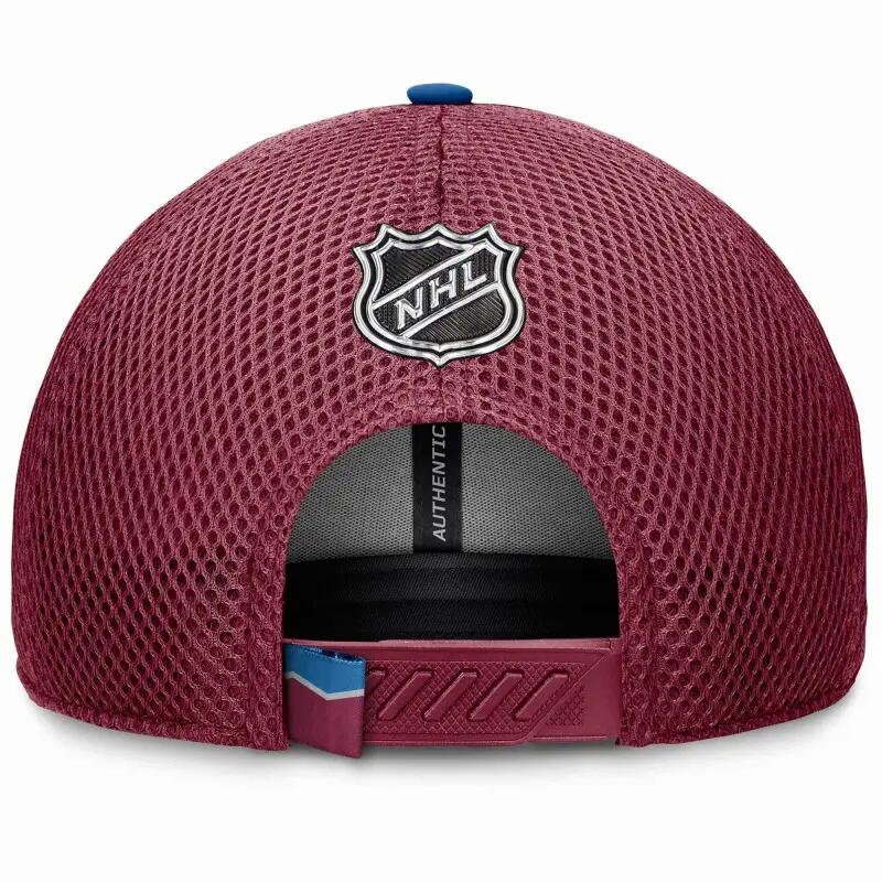 Casquette NHL Colorado Avalanche Fanatics Authentic Pro Draft 2024 Trucker Rouge 3/3